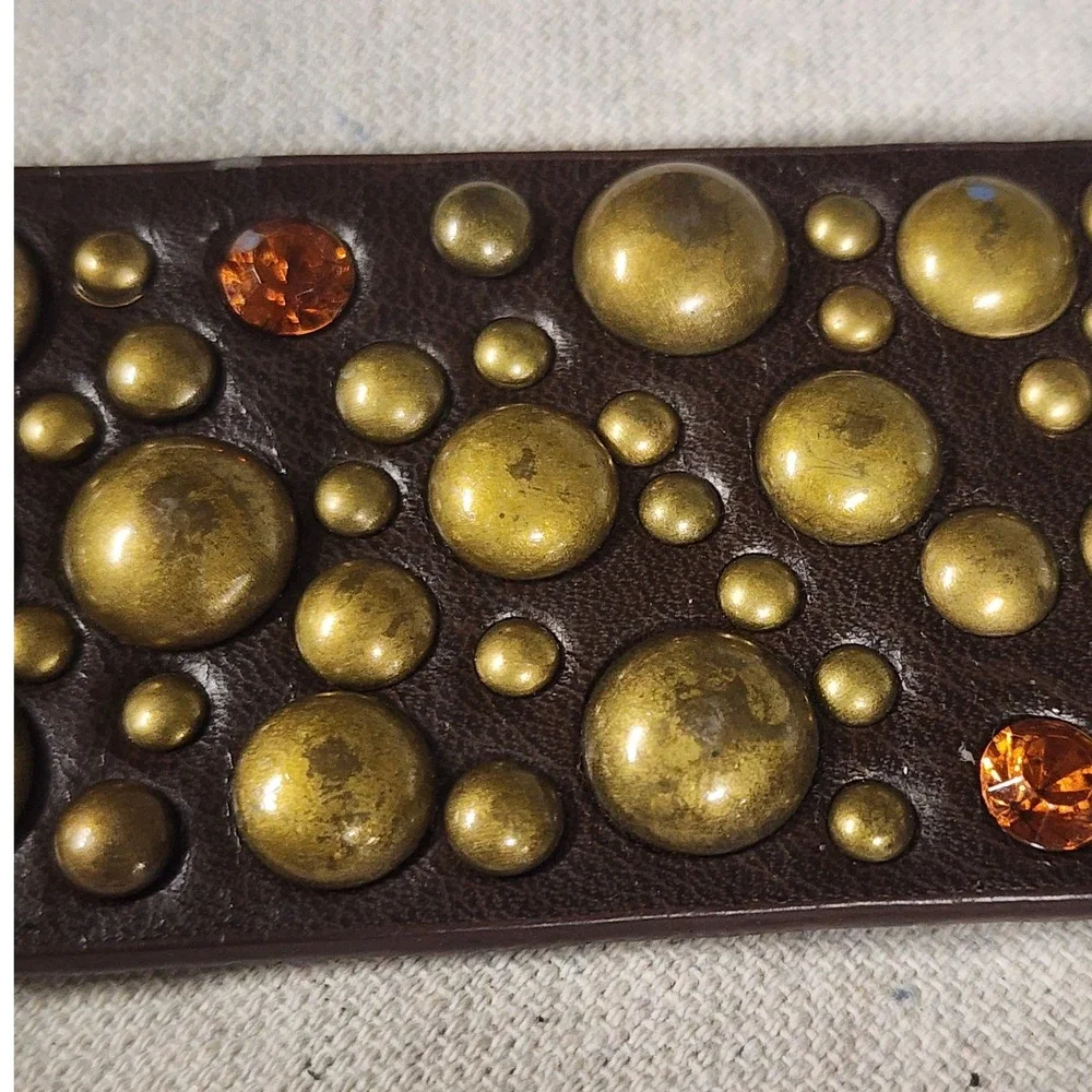 🔥VTG-inspired Boho Studded Belt metal patina Y2K streetwear grunge Boho Skater